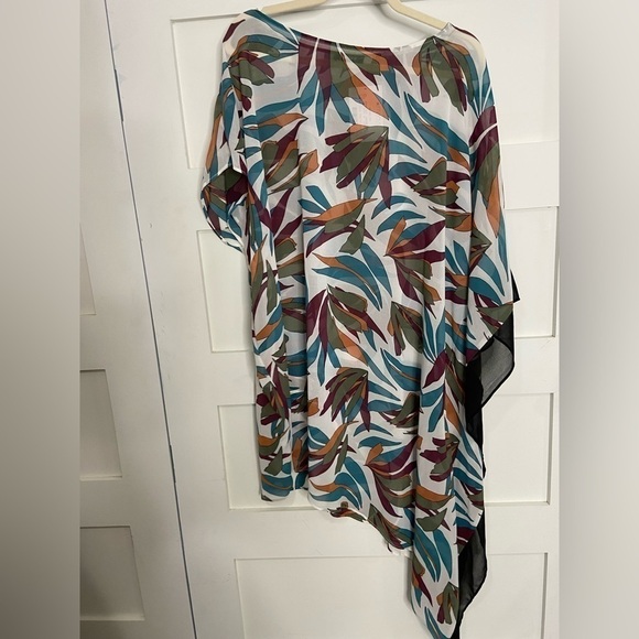 DKNY Swim Suit Coverup Tropical  White Size M - Picture 3 of 14